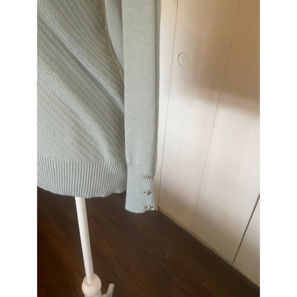 Retrology Women's Size‎ Large Long Sleeve Mock Turtleneck Sweater Seafoam Green - Picture 4 of 6